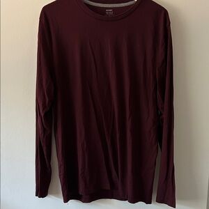Old Navy Deep Red Long Sleeve Tee